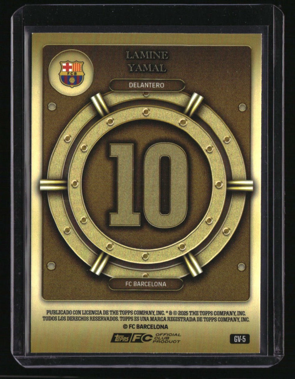 2025-26 Topps FC Barcelona Collector Tin Lamine Yamal Gold Vault Limited Edition
