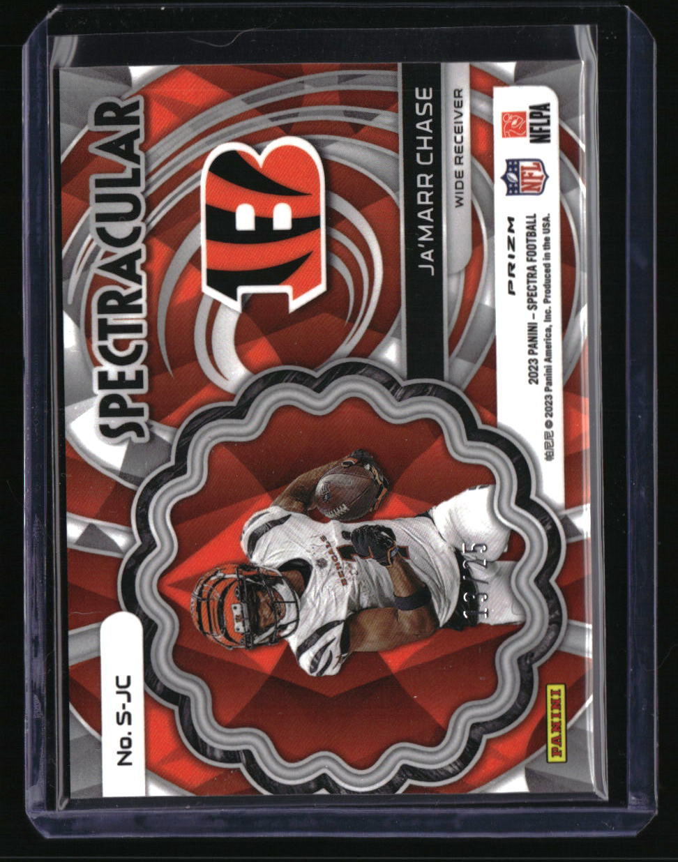 2023 Panini Spectra Ja'Marr Chase Spectracular Meta #/25