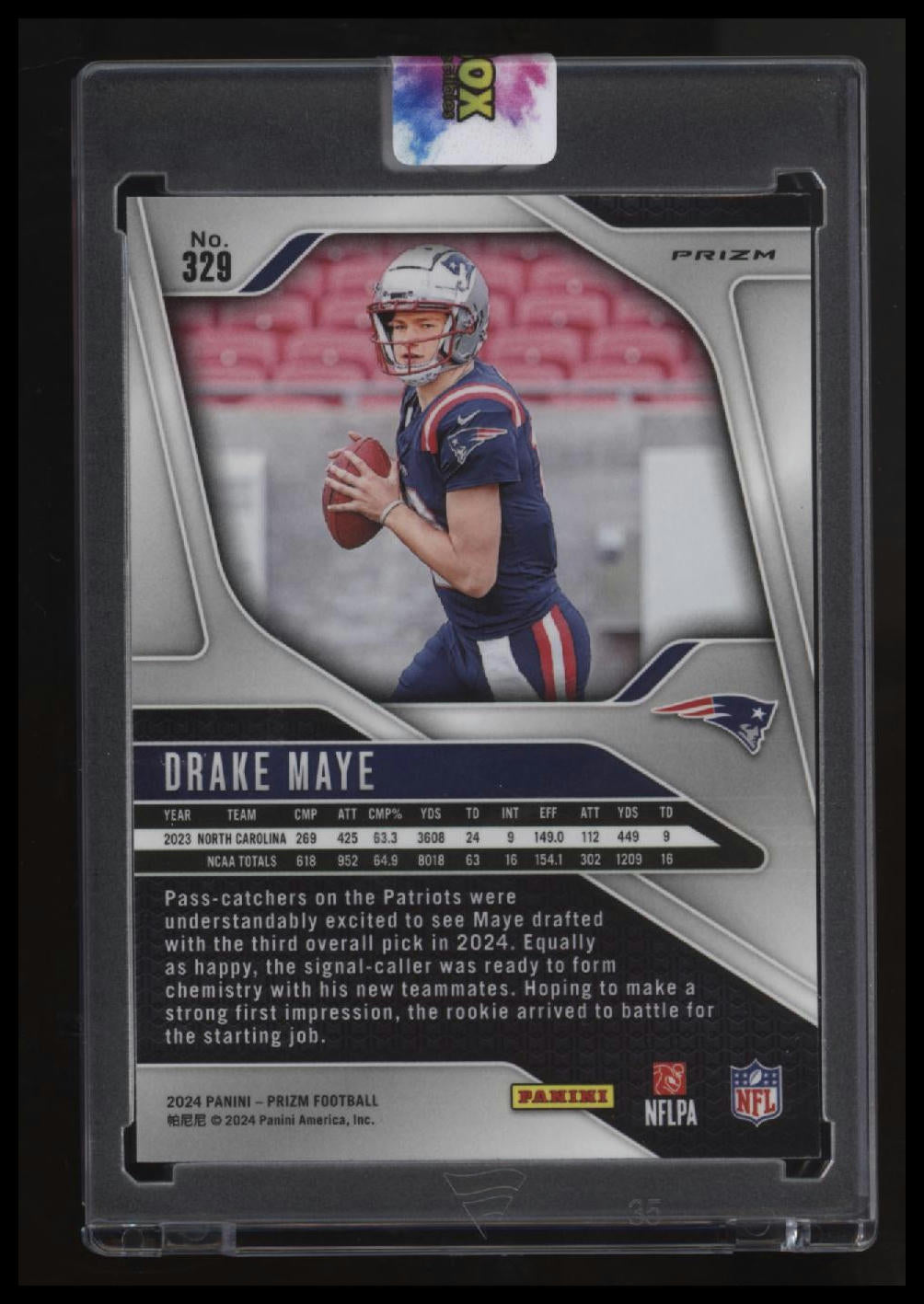 2024 Panini Prizm #329 Drake Maye Silver