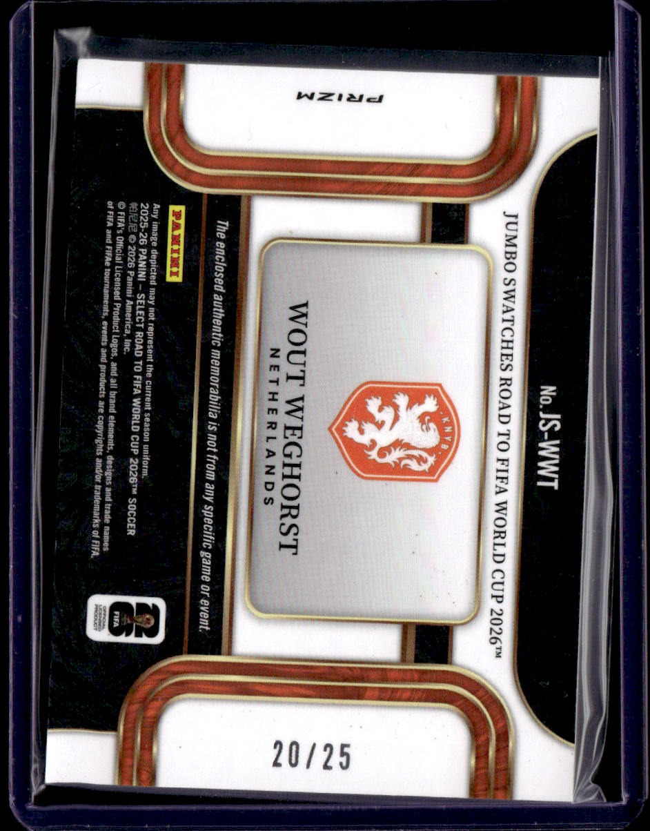 2025-26 Select Road to FIFA World Cup Wout Weghorst Jumbo Swatches Tie-Dye #/25