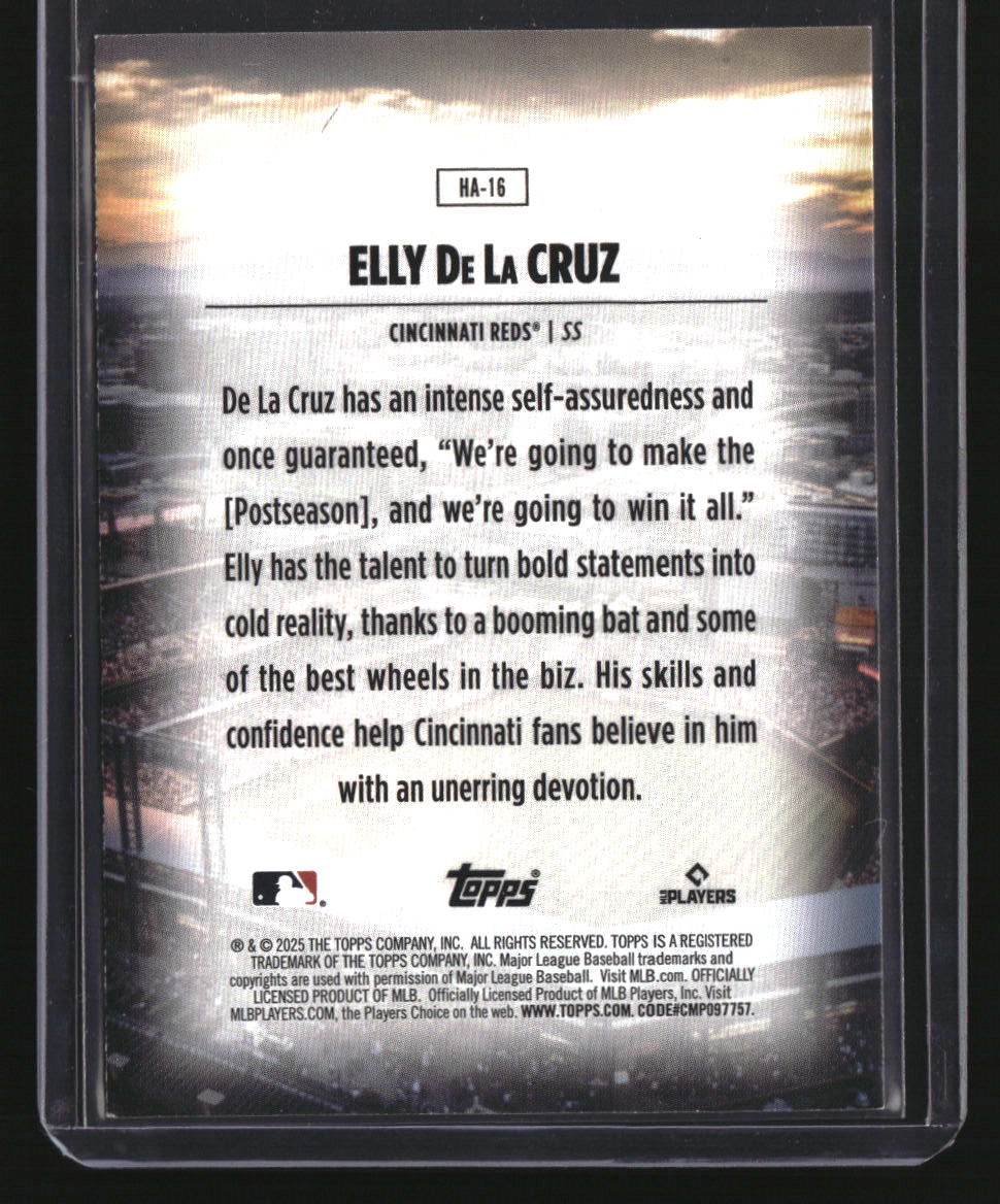 2025 Topps Elly De La Cruz Home Field Advantage