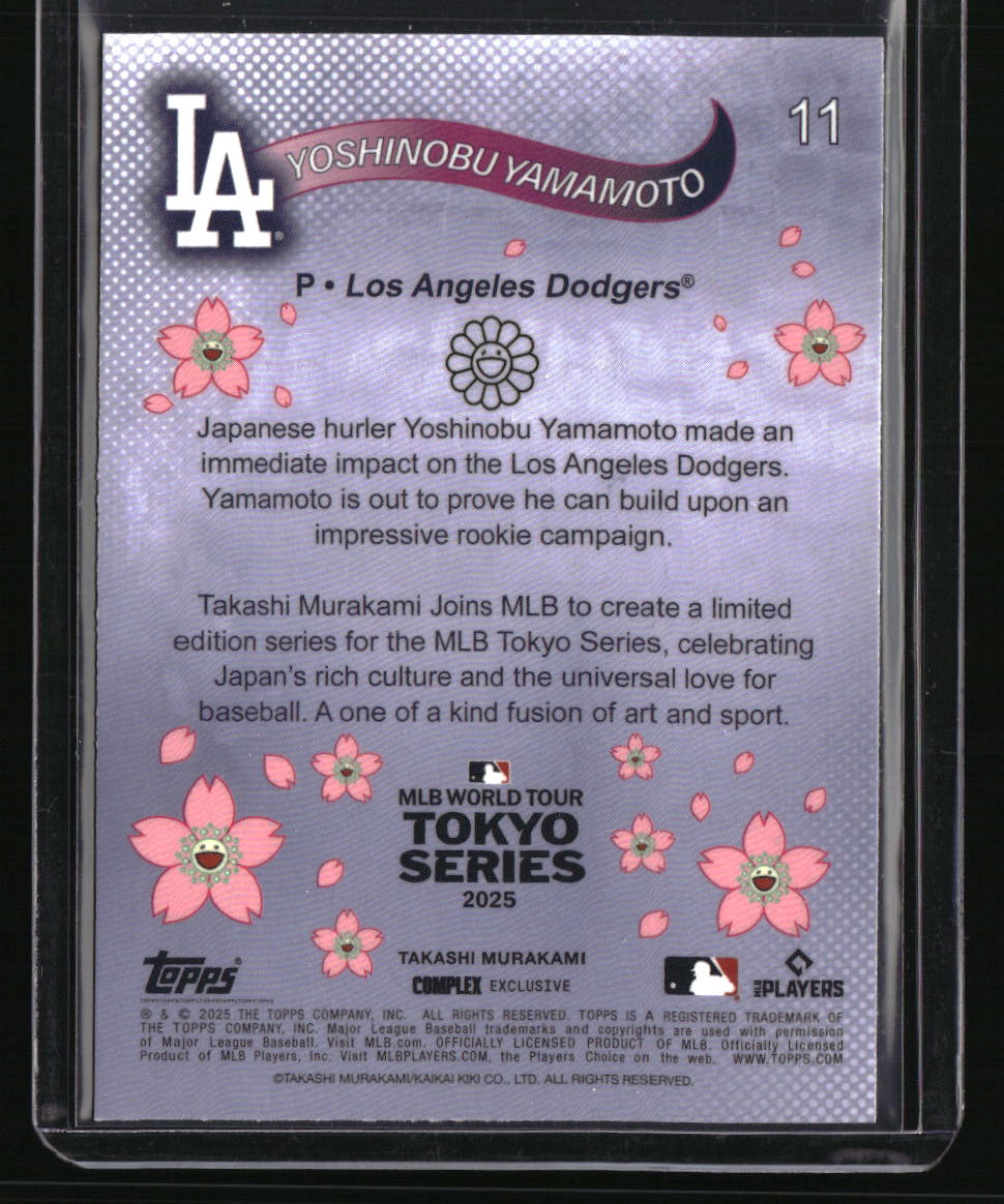 2025 Topps MLB World Tour Tokyo Series Takashi Murakami Yoshinobu Yamamoto