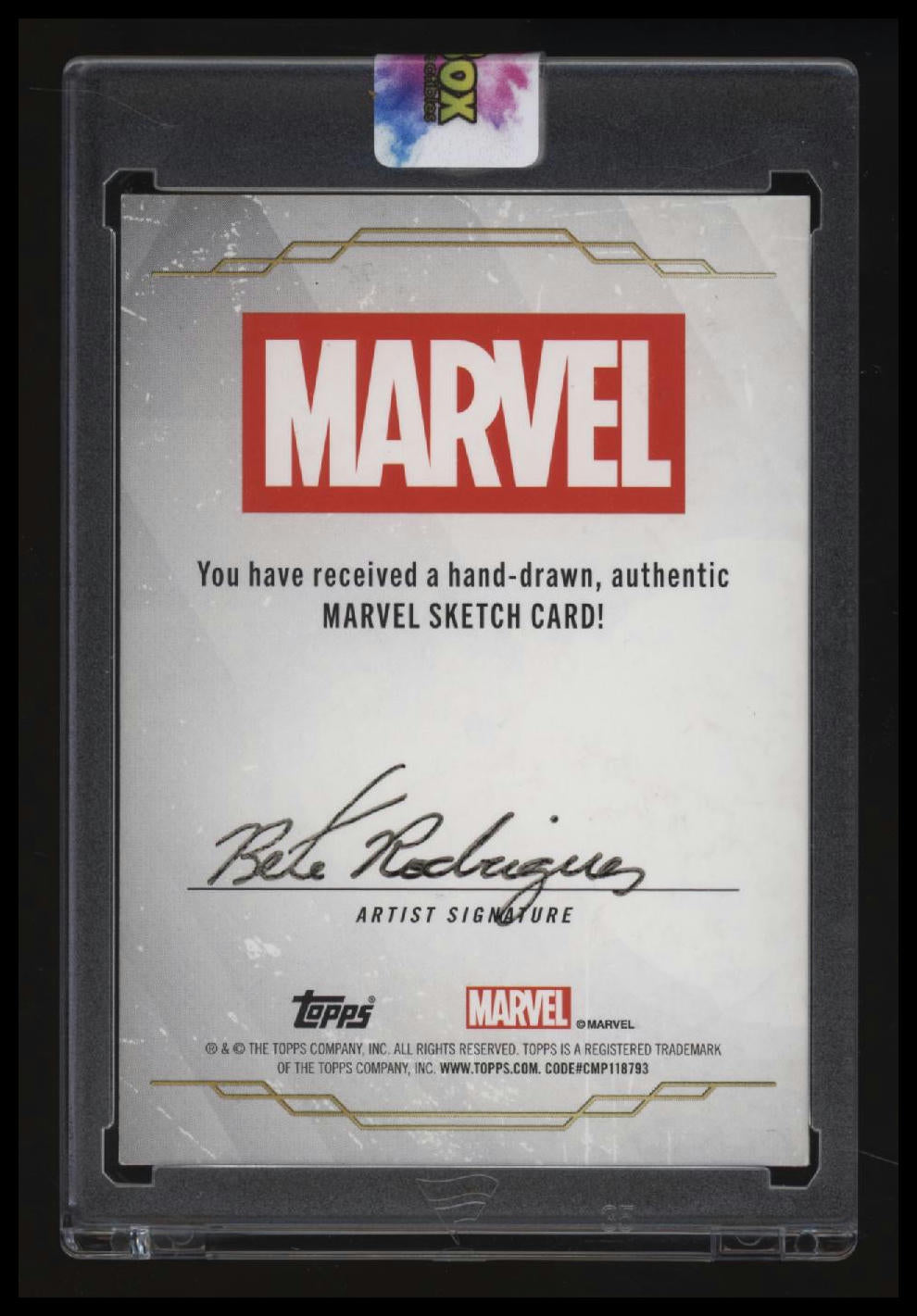 2026 Topps Marvel Professor X Sketch Card