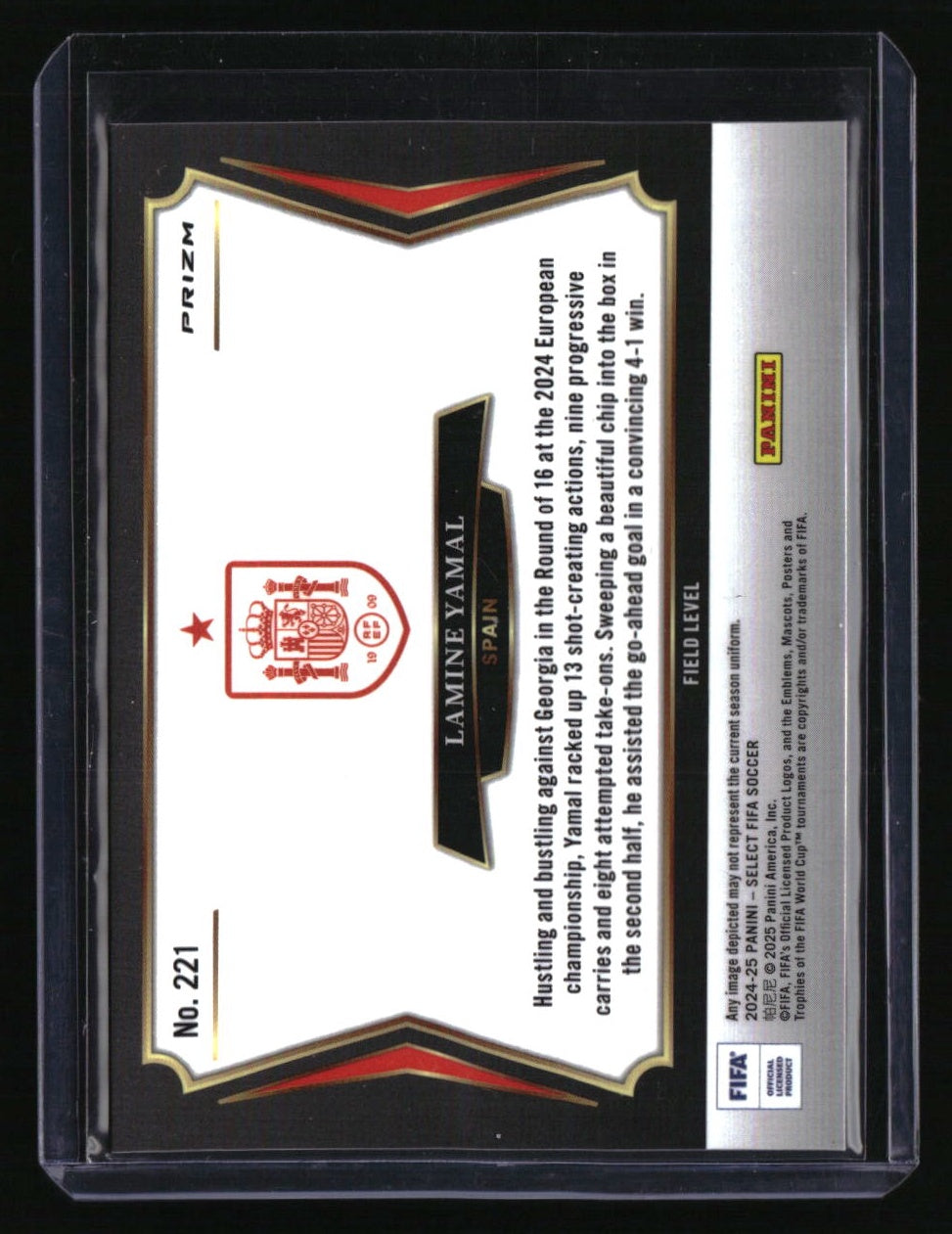 2024-25 Panini Select FIFA Lamine Yamal Purple Mojo