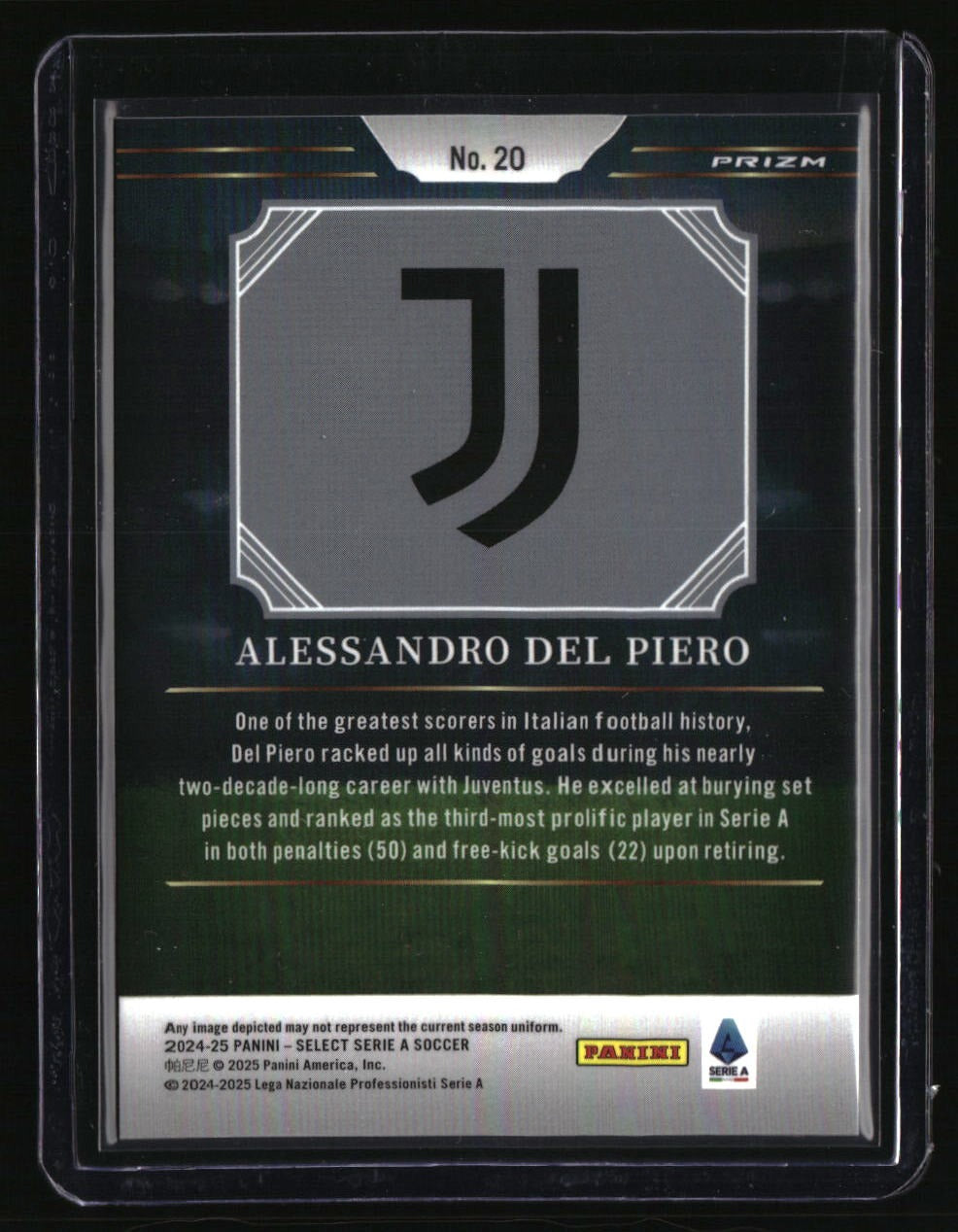 2024-25 Panini Select Serie A Alessandro Del Piero Artistic Impressions