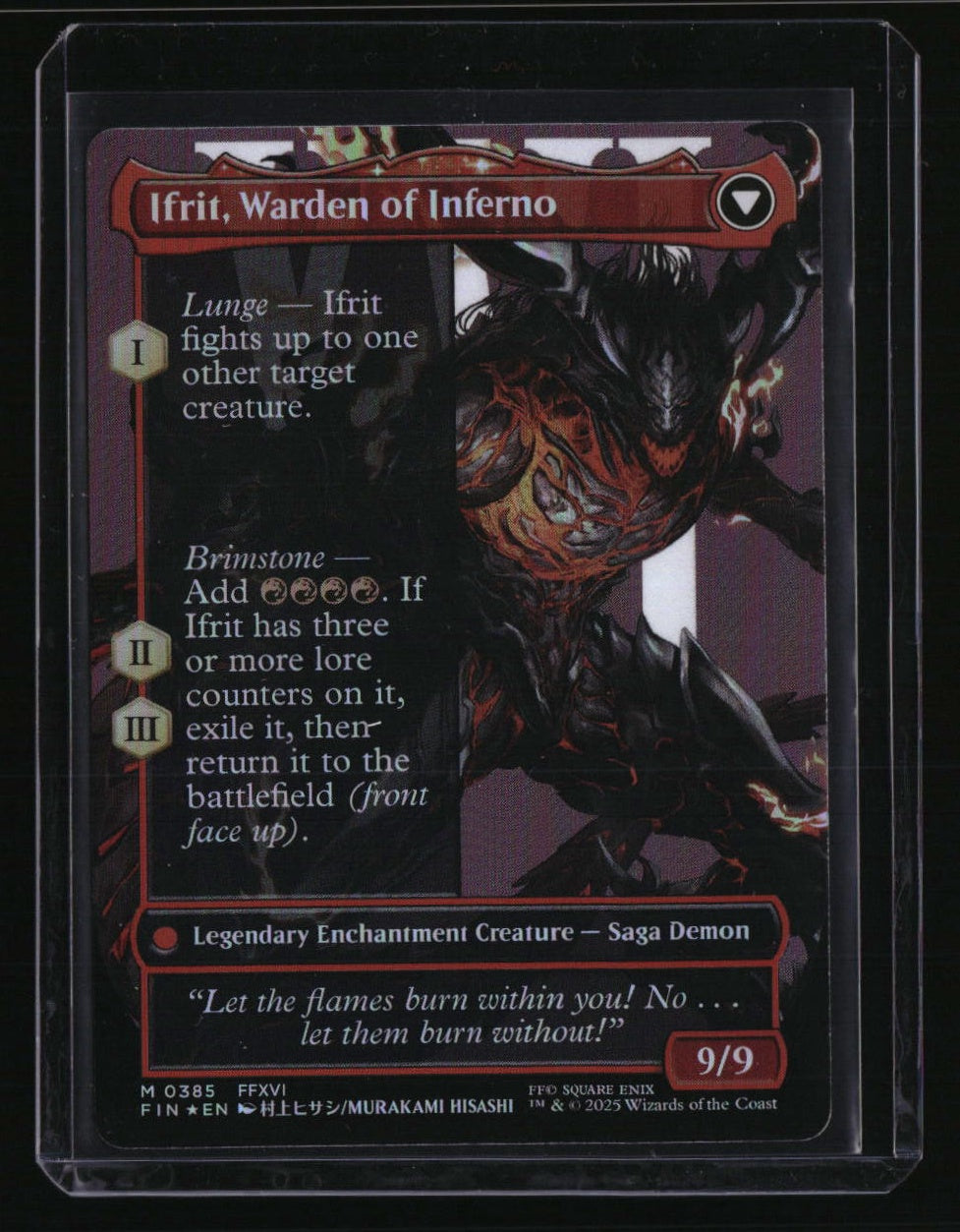 FINAL FANTASY Clive, Ifrit's Dominant (0385) (Borderless) Foil