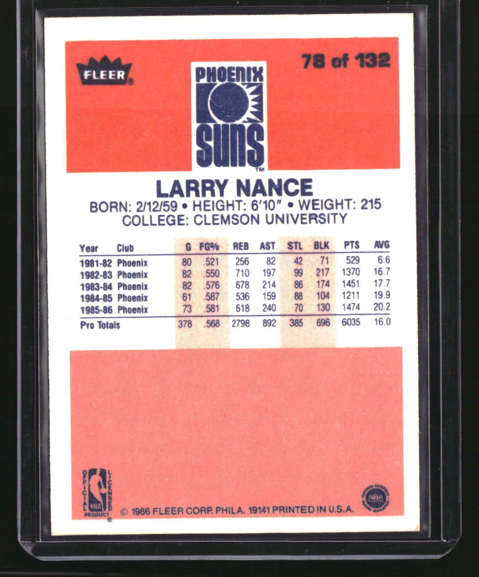 1986-87 Fleer Larry Nance