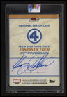 2026 Topps Finest Fantastic Four 65th Anniversary The Thing Sketch Card