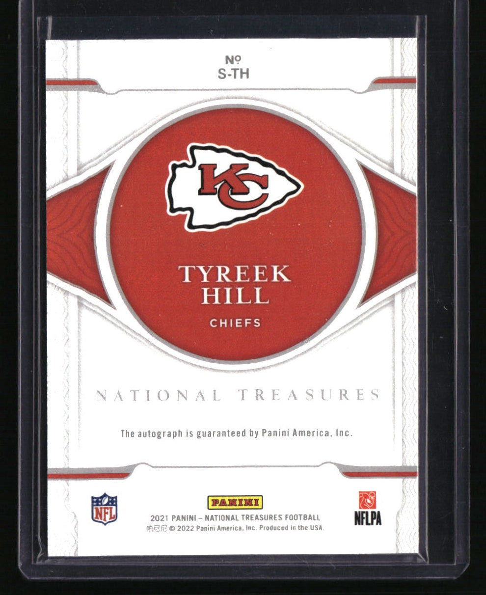 2021 Panini National Treasures Tyreek Hill Signatures #/99