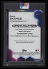2023 Bowman's Best Paul Skenes Best of 2023 Autographs