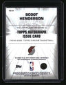 2025-26 Topps Chrome Scoot Henderson Autograph Issue Veterans Green #/99