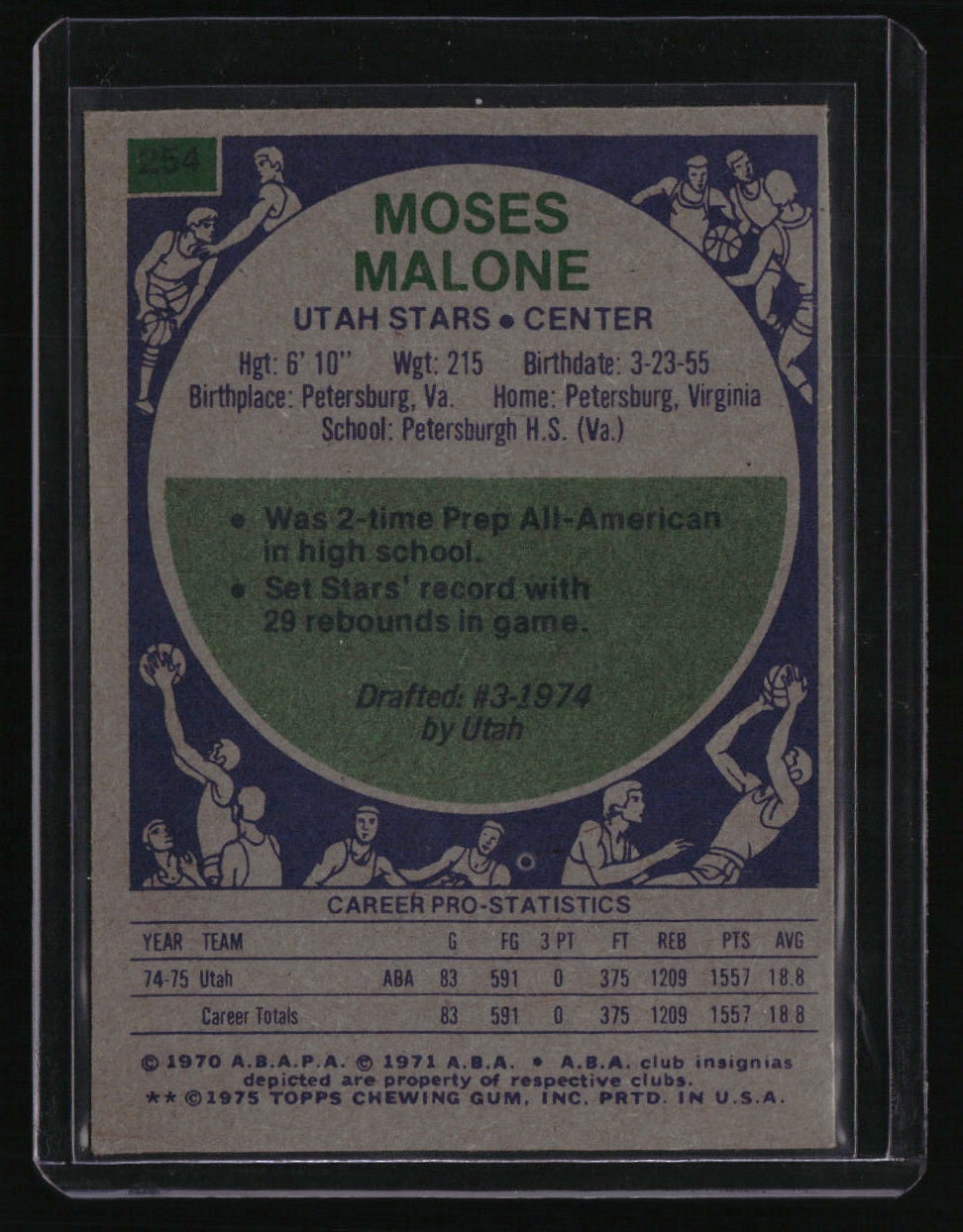 1975-76 Topps Moses Malone