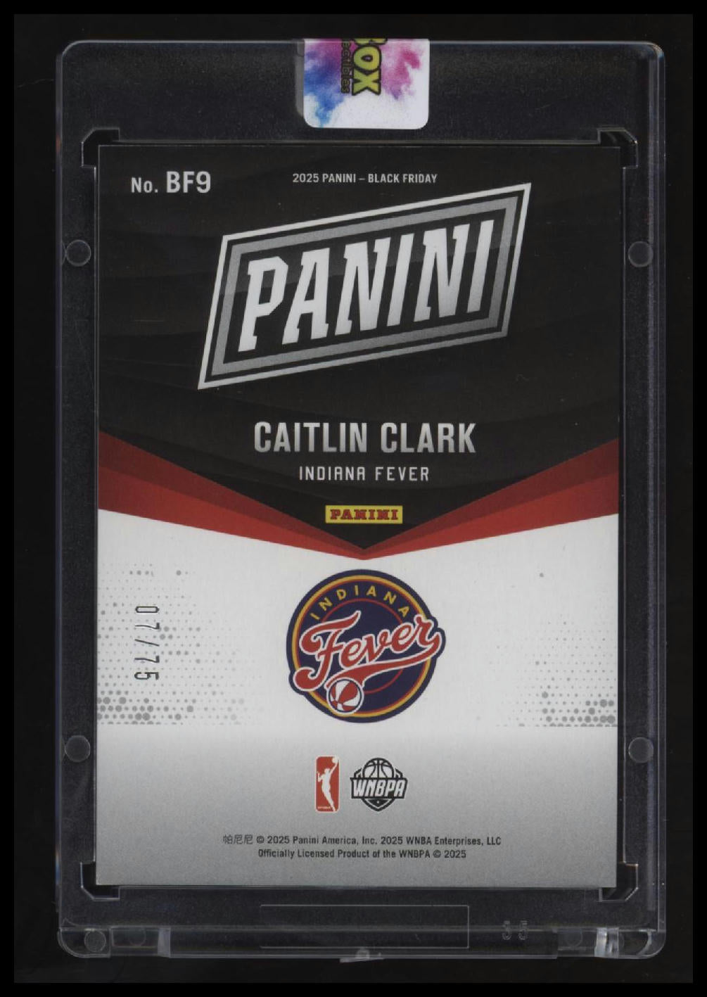 2025 Cyber Monday Caitlin Clark Red Drip #/75