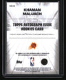 2025-26 Topps Chrome Khaman Maluach Autograph Issue Rookies Green Refractor #/99