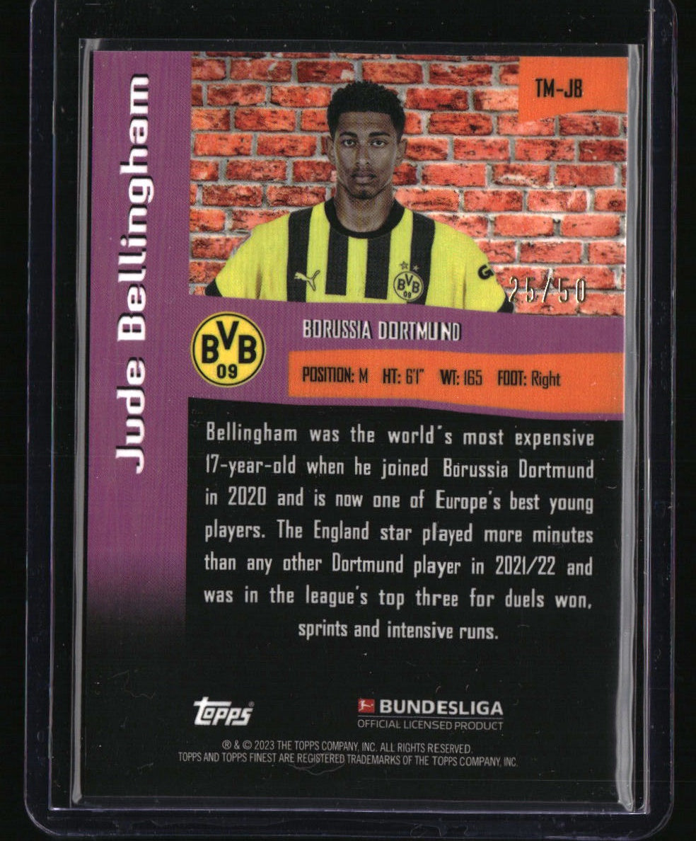 2022-23 Finest Bundesliga Jude Bellingham The Man Gold Refractor #/50