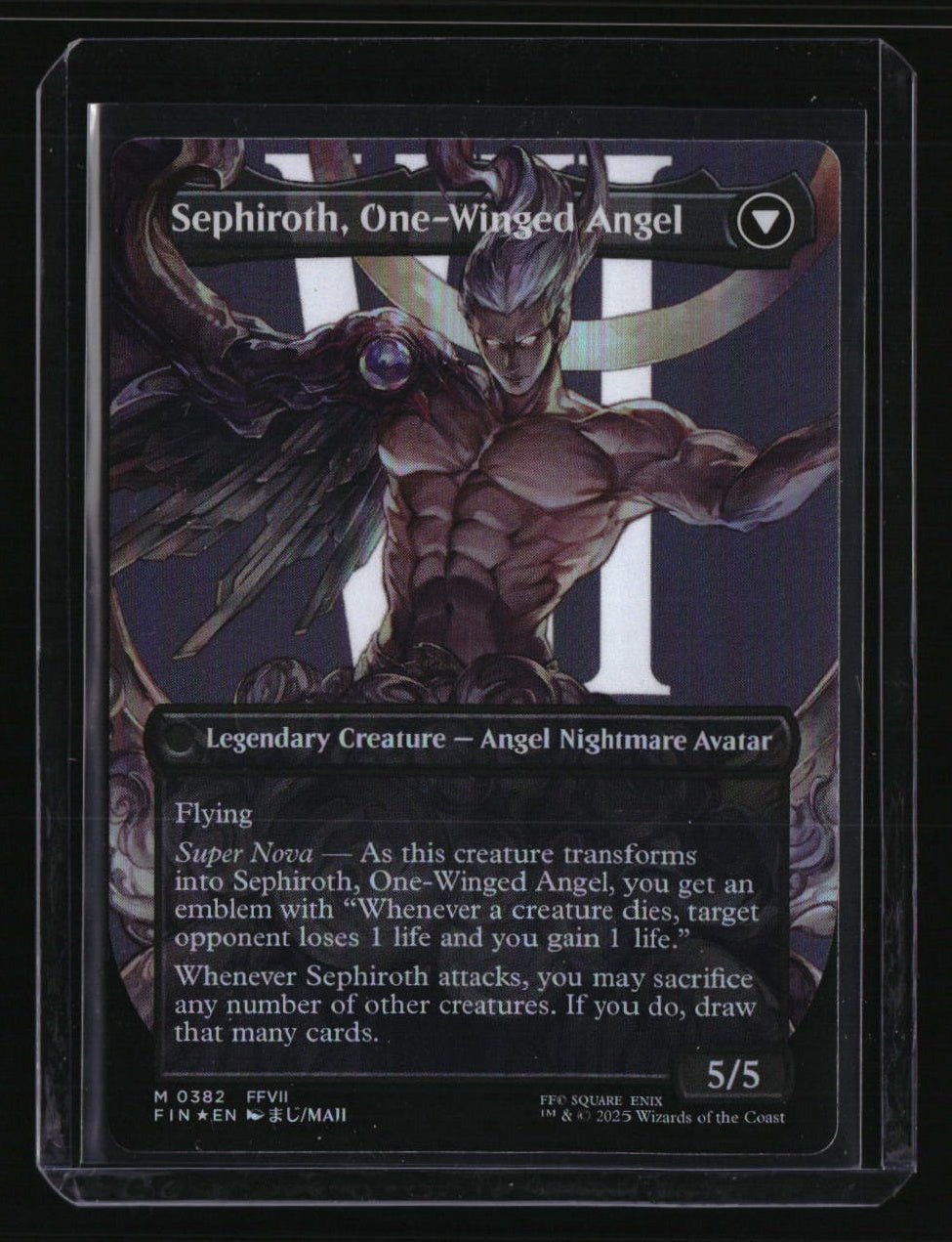 FINAL FANTASY Sephiroth, Fabled SOLDIER (0382) (Borderless) Foil