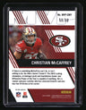 2024 Panini Contenders Optic Christian McCaffrey MVP Orange Last On Print #/50