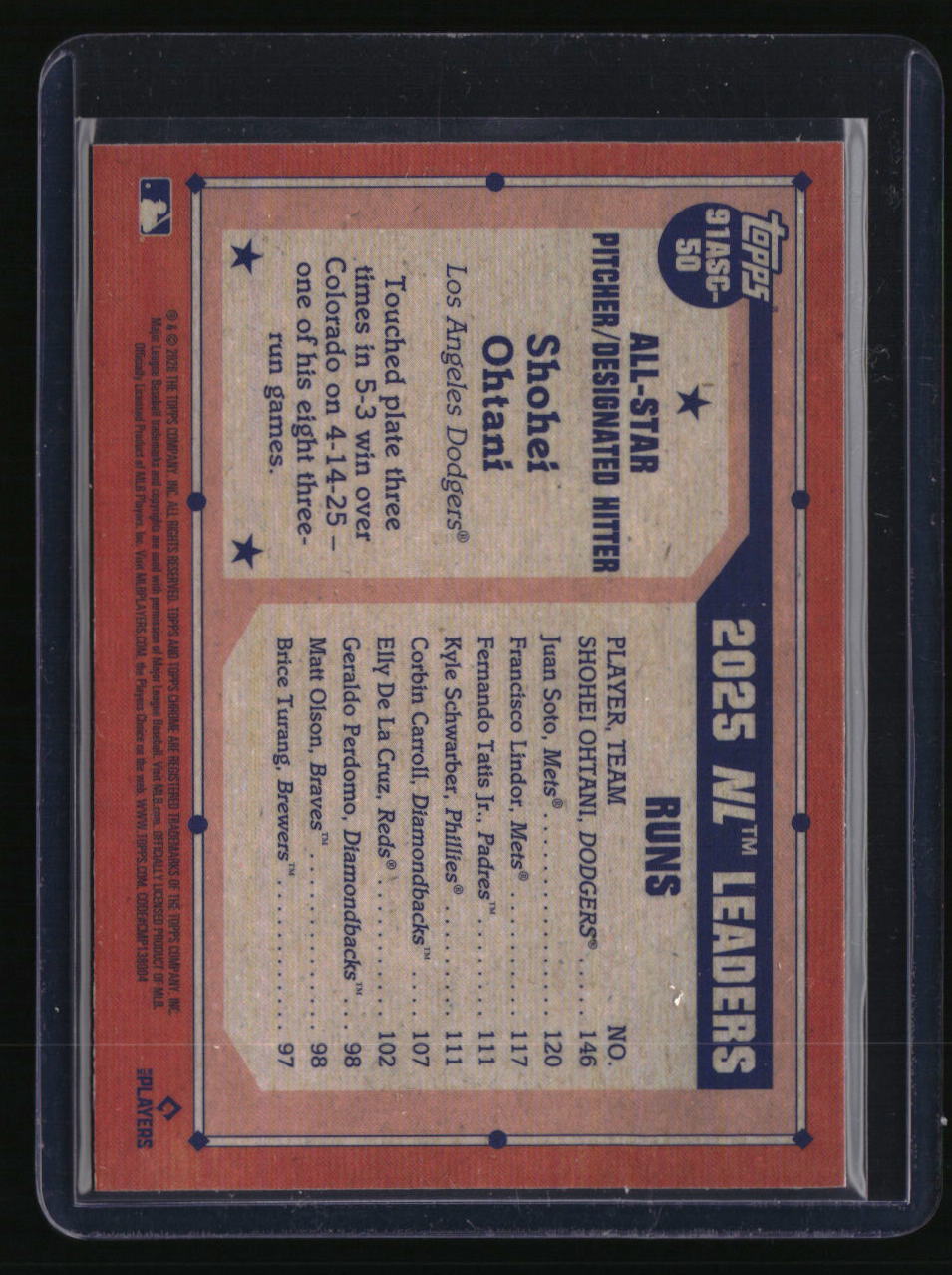 2026 Topps Shohei Ohtani 35th Anniversary Chrome All-Stars (Series Two)