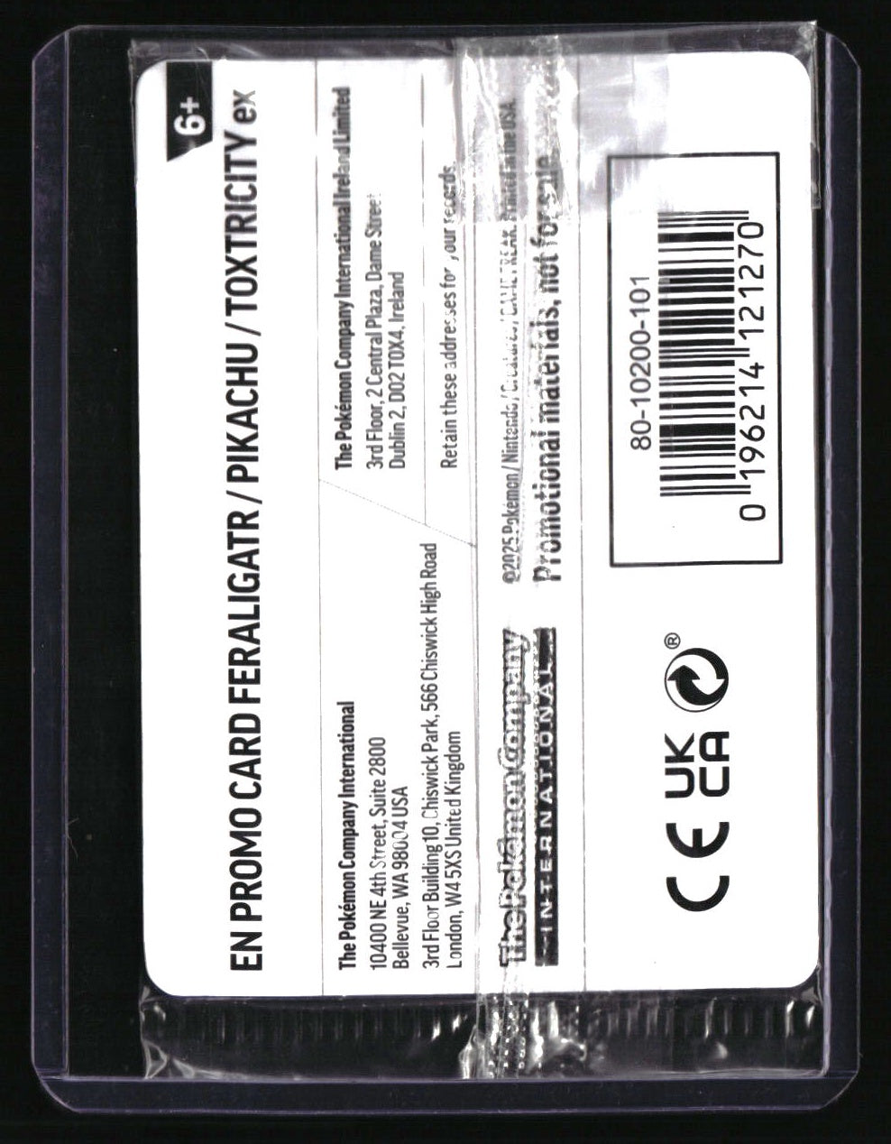 SV: Scarlet & Violet Promo Cards Feraligatr Sealed