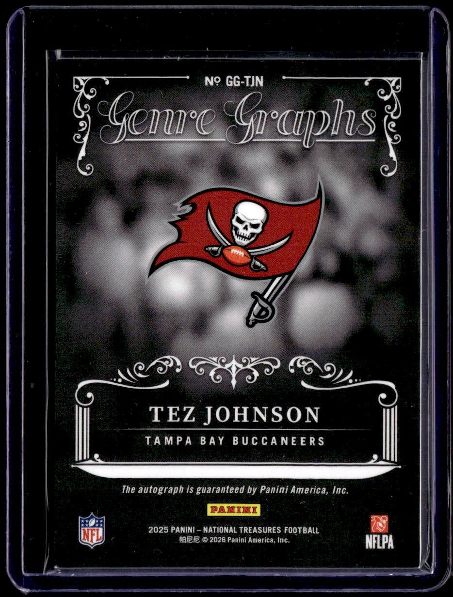 2025 Panini National Treasures Tez Johnson Genre Graphs #/99