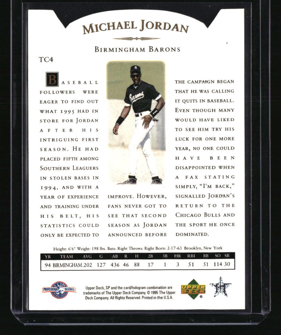 1995 SP Top Prospects Michael Jordan Michael Jordan Time Capsule