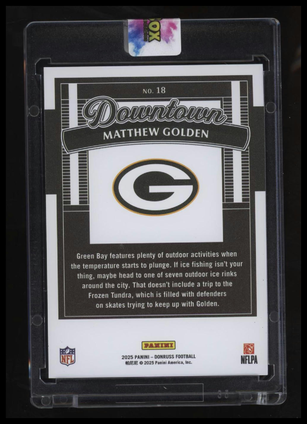 2025 Donruss Matthew Golden Downtown!