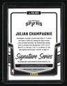 2024-25 Donruss Julian Champagnie Signature Series Holo Green Laser #/75