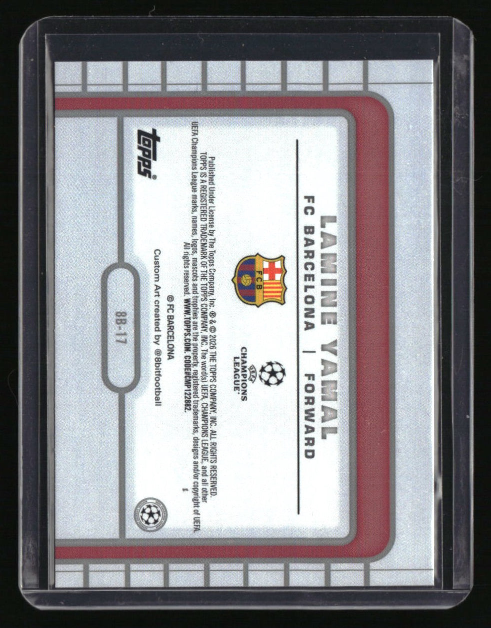 2025-26 Topps UEFA Club Competitions Lamine Yamal 8-Bit Shots