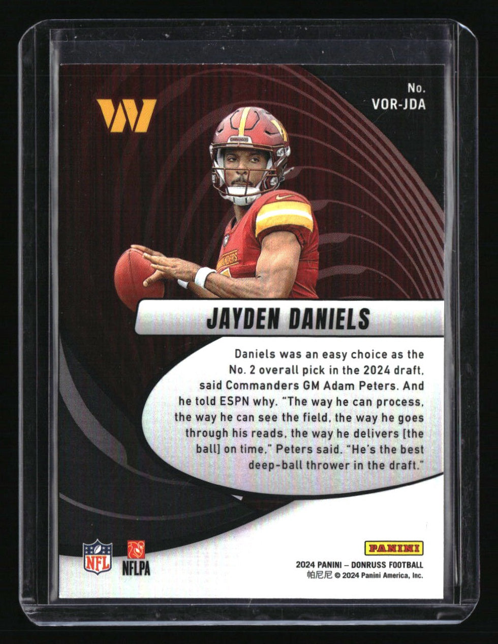 2024 Donruss Jayden Daniels Vortex