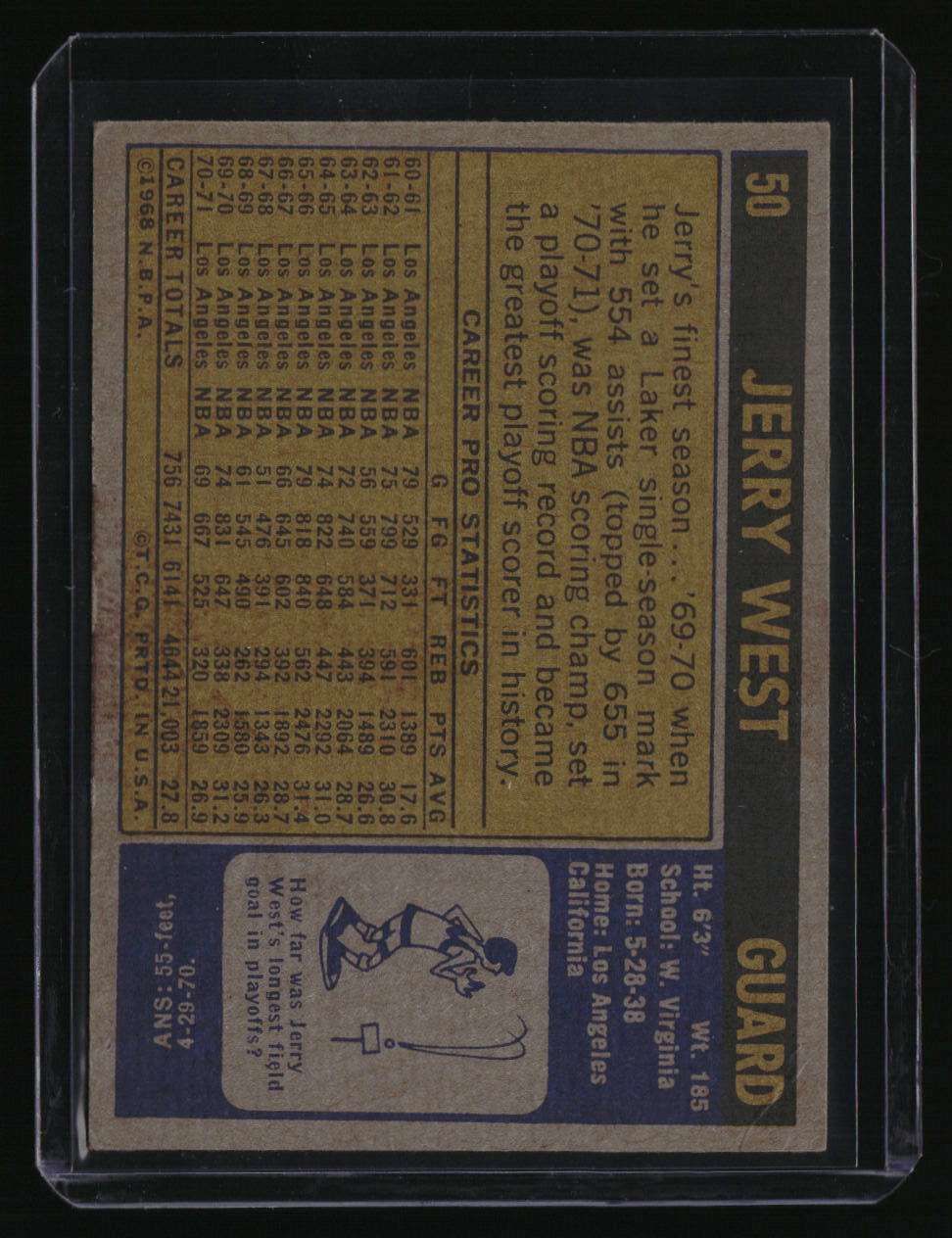 1971-72 Topps Jerry West