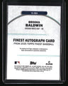 2025 Finest Brooks Baldwin Finest Autographs Blue #/99