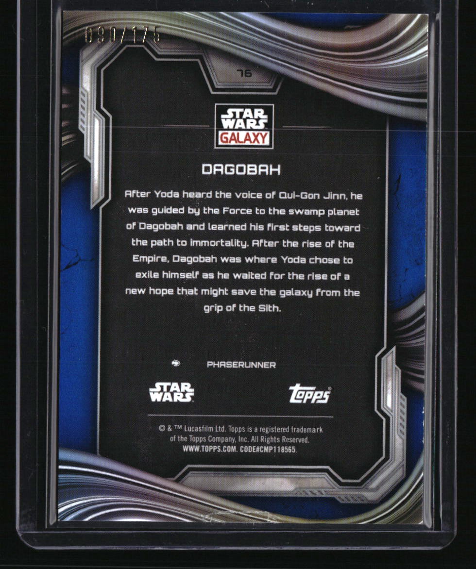 2025 Topps Chrome Star Wars Galaxy Dagobah Blue Ray Wave