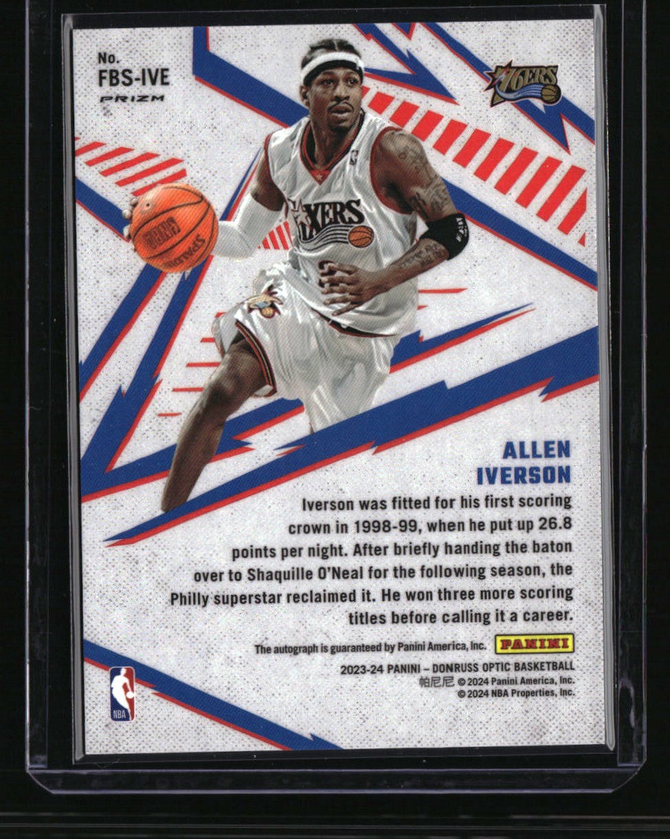 2023-24 Donruss Optic Allen Iverson Fast Break Signatures
