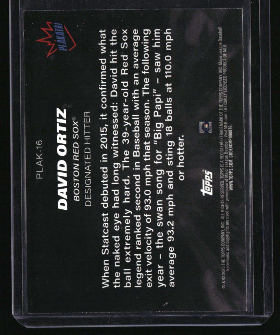 2025 Topps David Ortiz Plakata