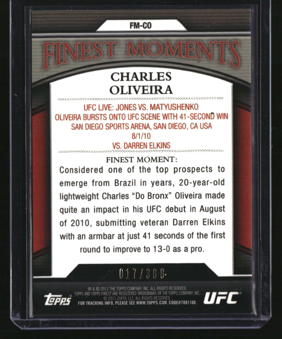 2011 Finest UFC Charles Oliveira Finest Moments #/388