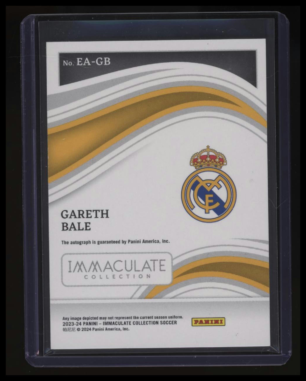 2023-24 Panini Immaculate Collection Gareth Bale Excellence Autographs #/99