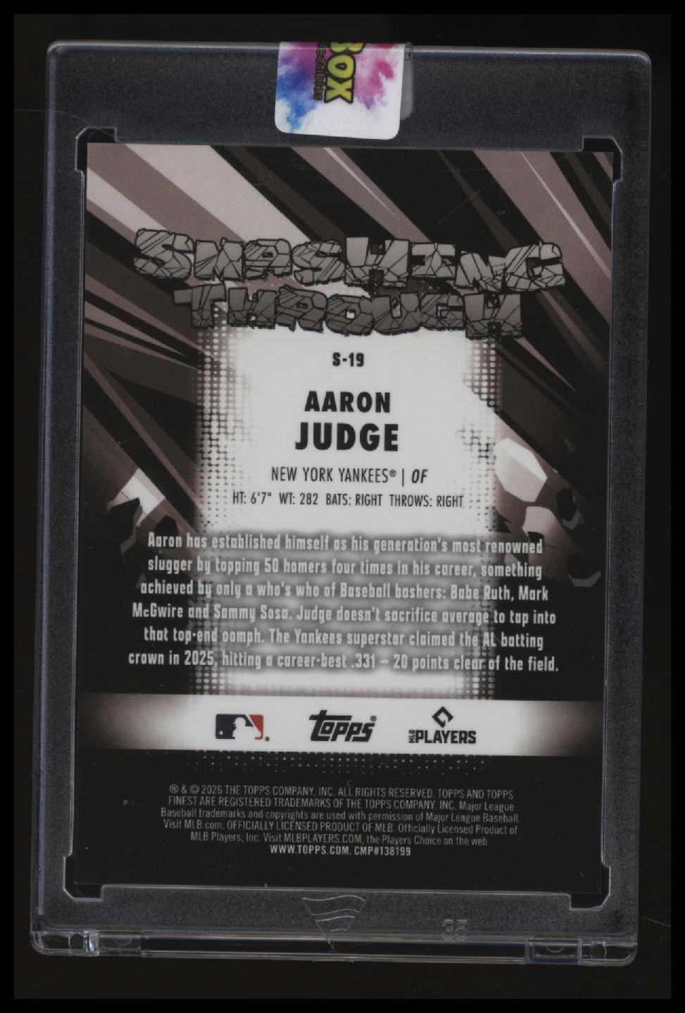 2026 Finest Aaron Judge Smashing Through