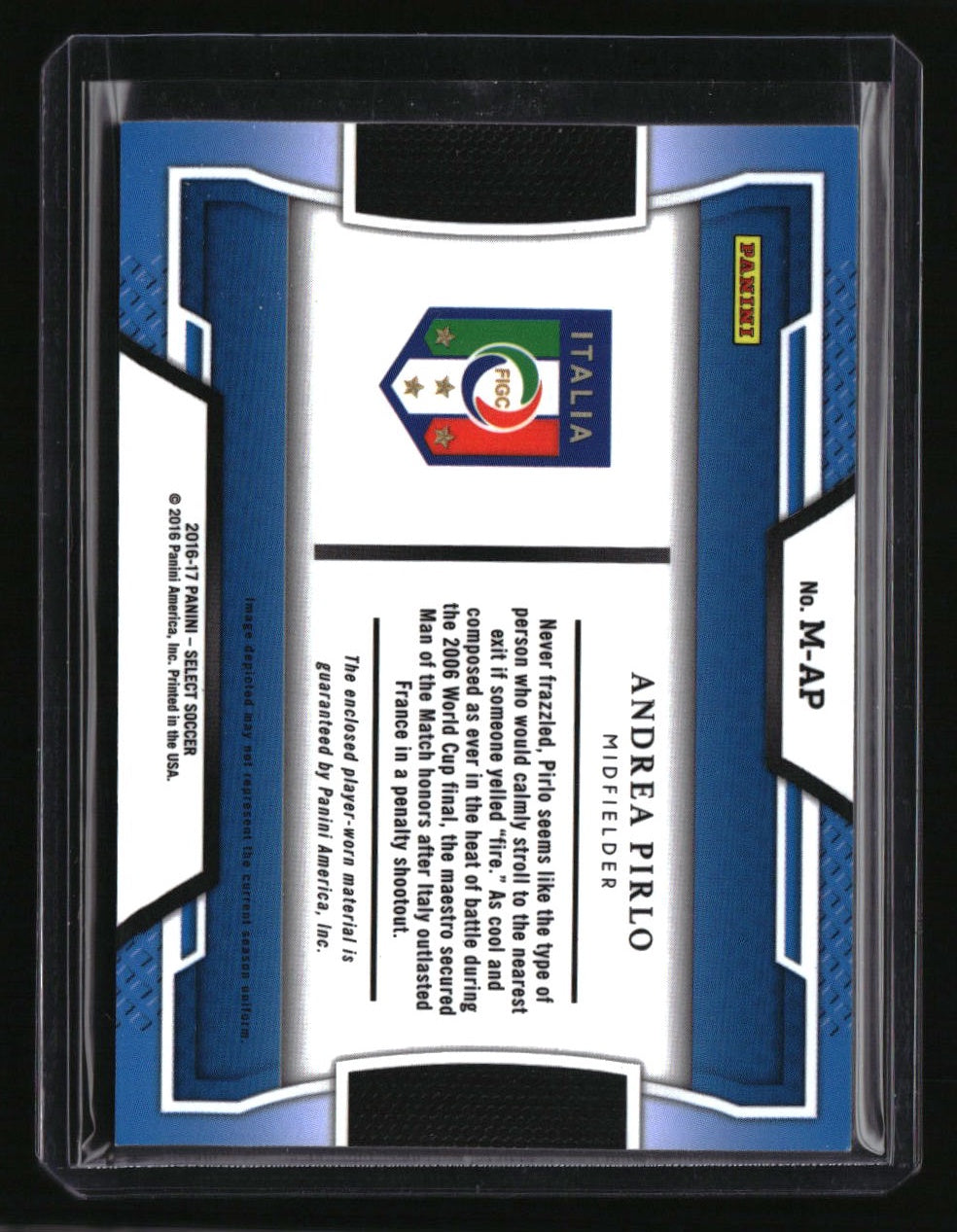 2016-17 Panini Select Andrea Pirlo Memorabilia