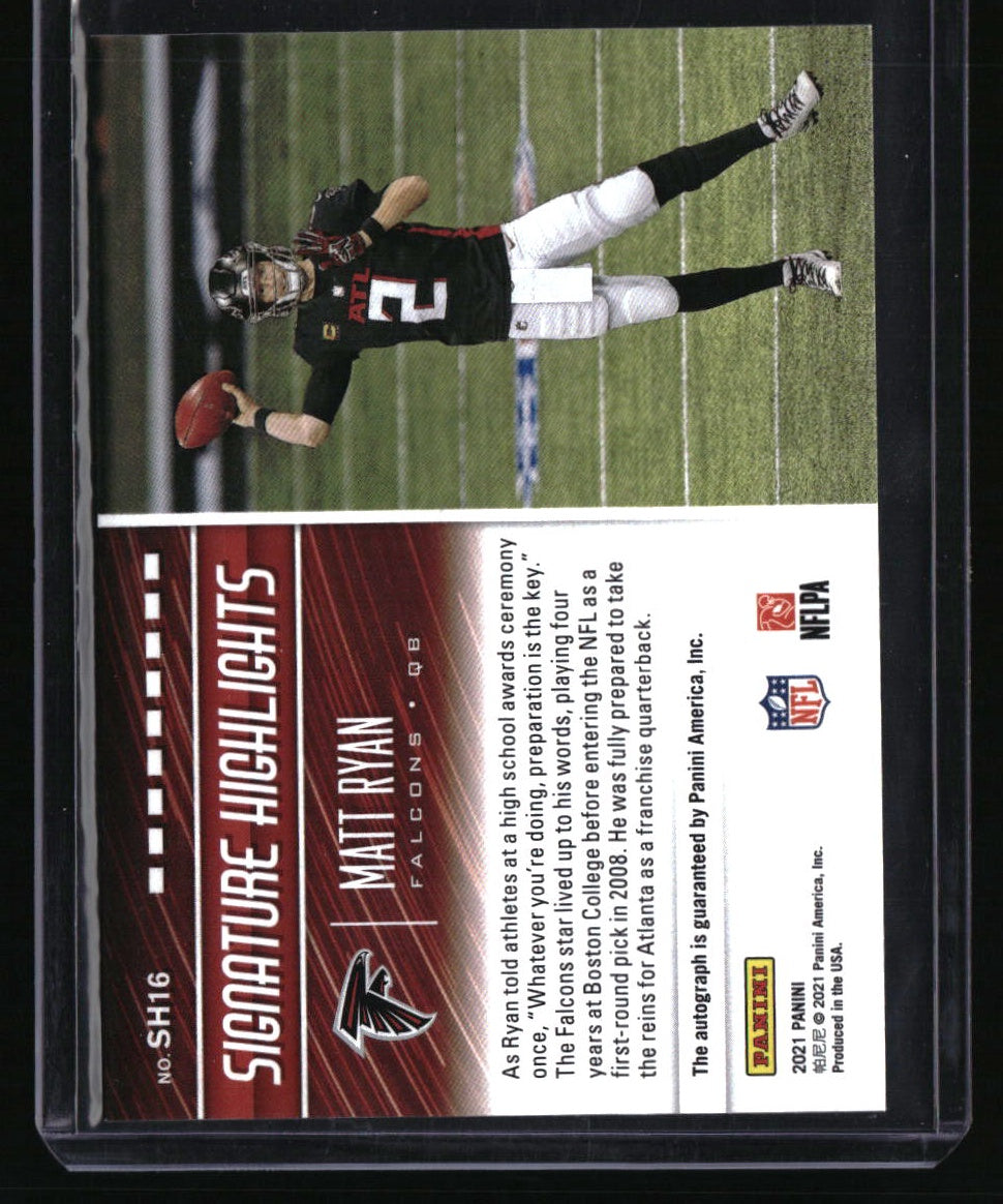 2021 Donruss - Signature Highlights Matt Ryan