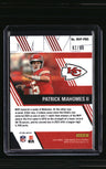 2024 Panini Contenders Optic Patrick Mahomes II MVP Contenders Blue #/99