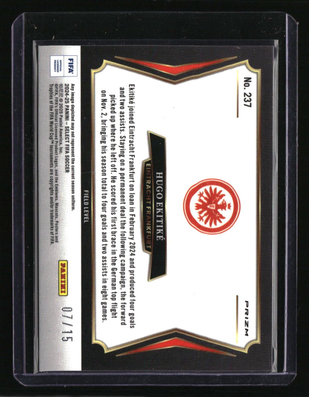 2024-25 Panini Select FIFA Hugo Ekitike Tessellation #/15