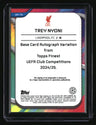 2024-25 Finest UEFA Club Competitions Trey Nyoni Base Auto Pink Prism #/125