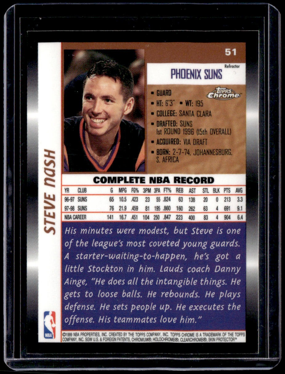 1998-99 Topps Chrome Steve Nash Refractor