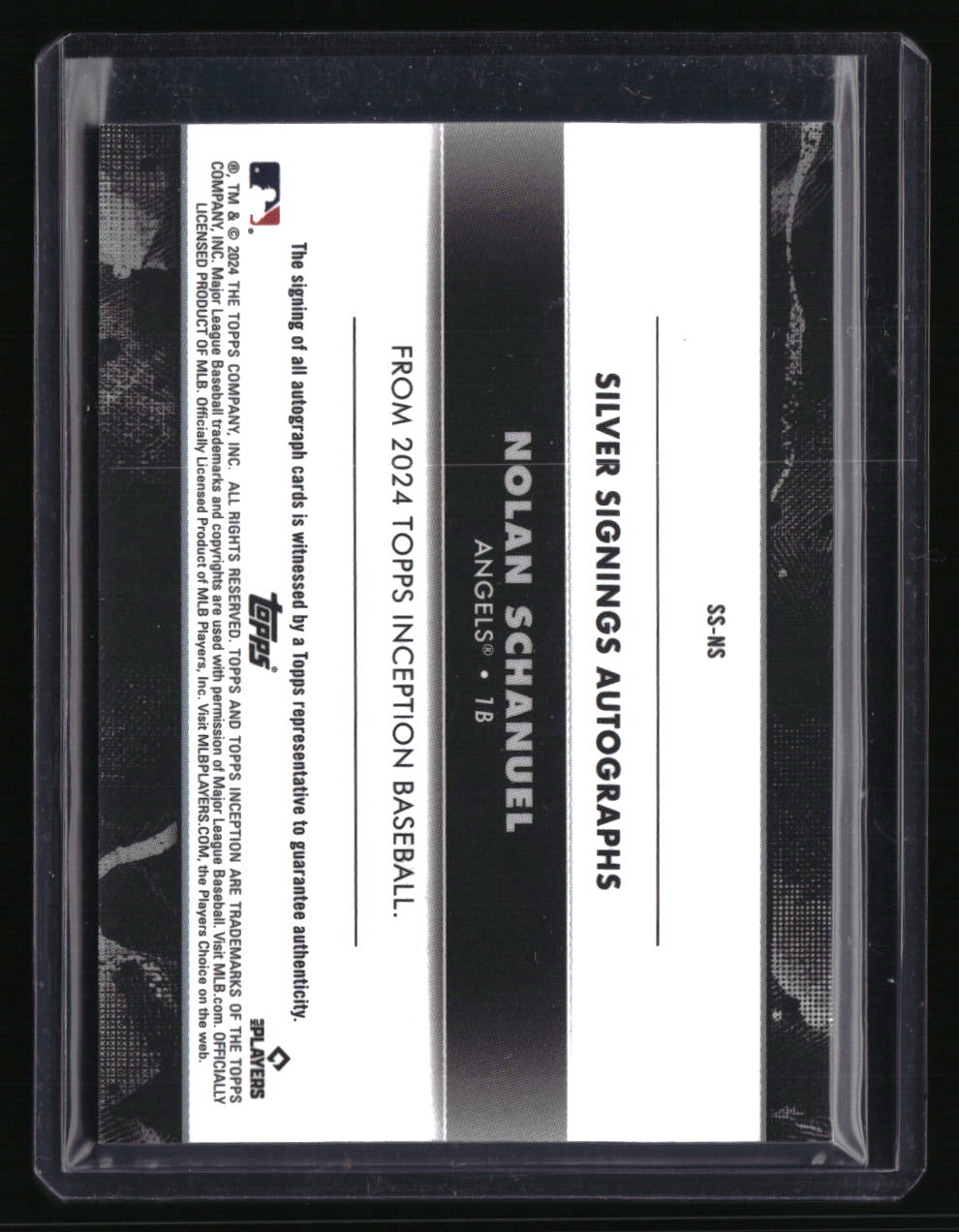 2024 Topps Inception Nolan Schanuel Silver Signings #/125