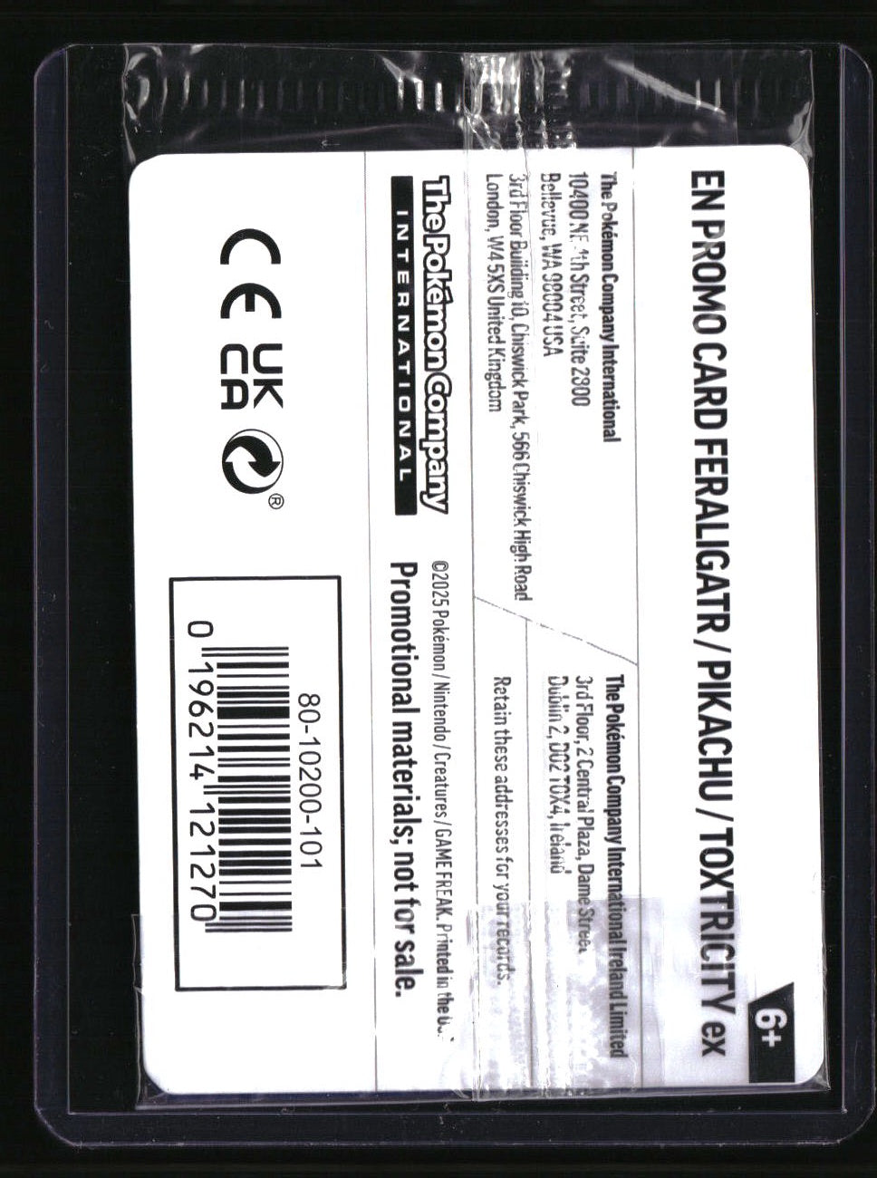 Scarlet & Violet Promo Cards #213 Feraligatr Sealed Pack Illustration Contest