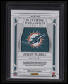 2024 Panini National Treasures Jaylen Waddle Material Treasures Sig Silver #/25
