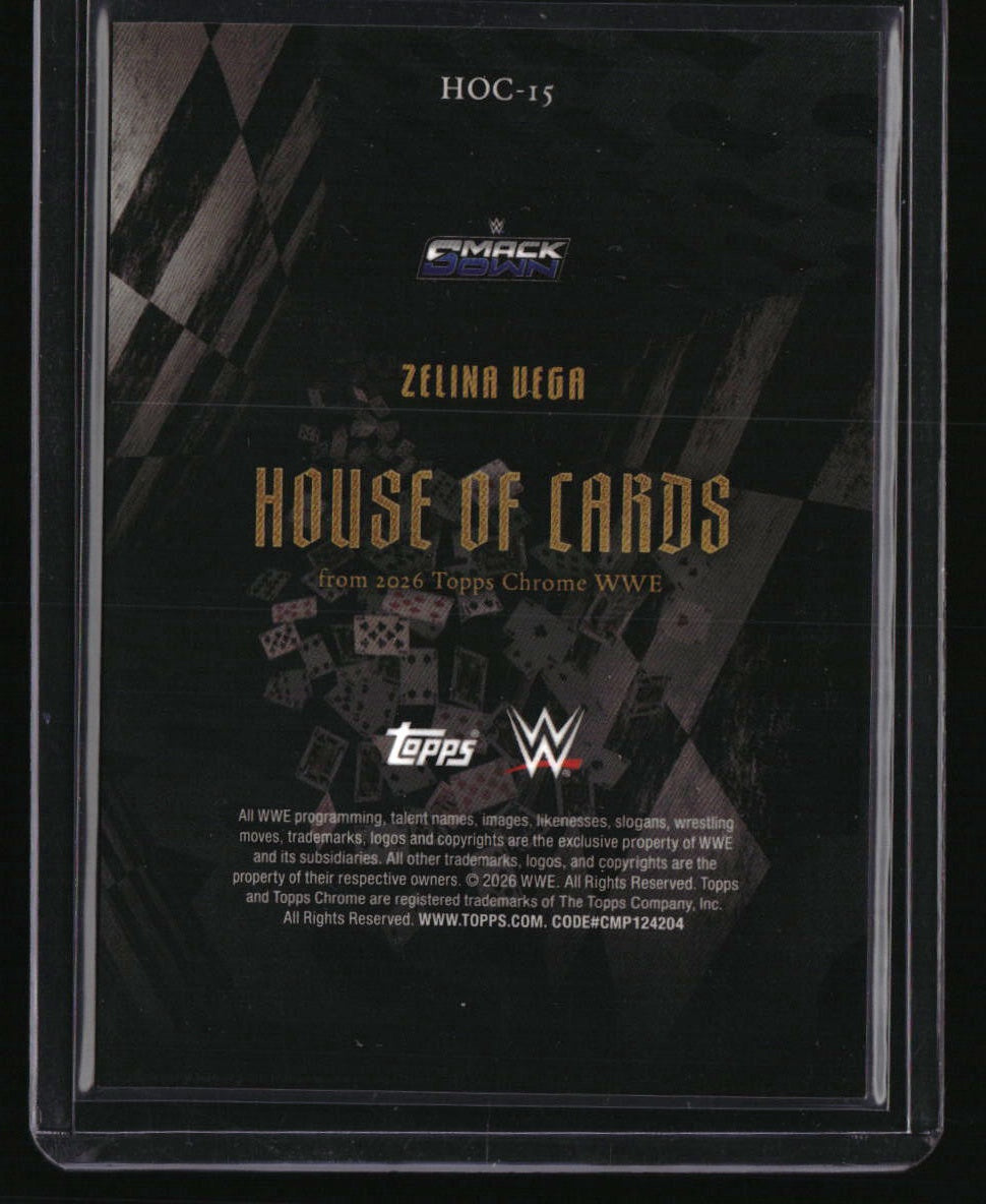 2026 Topps Chrome WWE Zelina Vega House of Cards