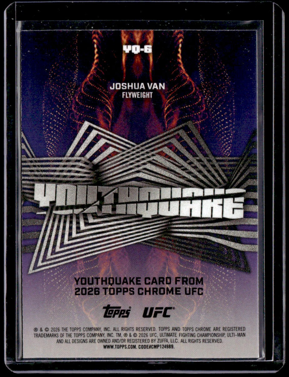 2026 Topps Chrome UFC Joshua Van Youthquake