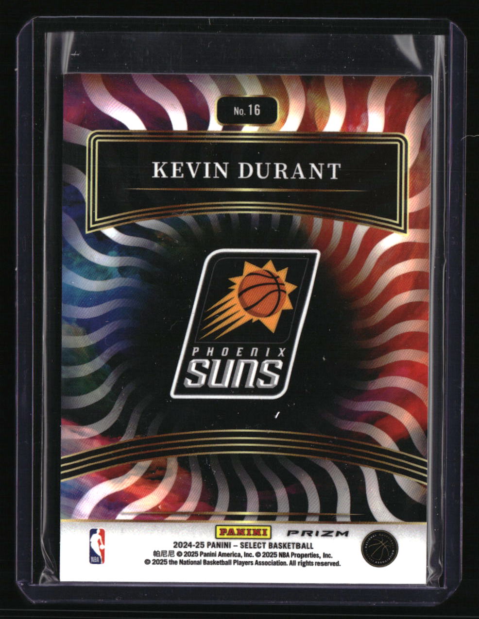 2024-25 Panini Select Kevin Durant Color Wheel