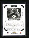 2025 Panini Phoenix Matthew Golden Contours Yellow Lava Prizm #/99